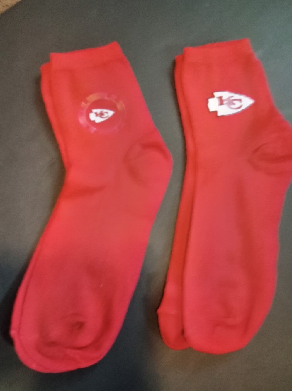 Kansas City Chiefs Red Crew Socks - Unbranded